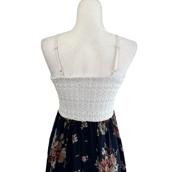 Lily Star White and Blue High-Low Midi Dress - Picture 5 of 13